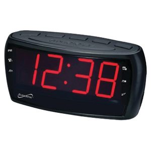 Supersonic SC-379 Digital AM/FM Dual Alarm Clock Radio with Jumbo Digital Display
