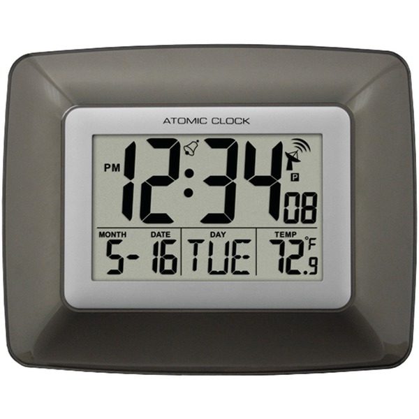La Crosse Technology WS-8008U Atomic Digital Wall Clock with Indoor Temperature