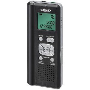 JENSEN DR-115 4GB Digital Voice Recorder with microSD Card Slot