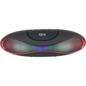 QFX BT-101 Rechargeable Bluetooth Speaker with Disco Light