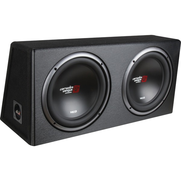 Cerwin-Vega Mobile XE12DV XED Series Dual Subwoofers in Loaded Enclosure (XE12DV Cerwin-Vega Mobile XE12DV XED Series Dual Subwoofers in Loaded Enclosure (XE12DV