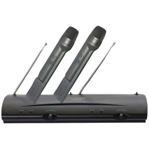 Pyle Pro PDWM2100 Professional Dual-Channel VHF Wireless Handheld Microphone System