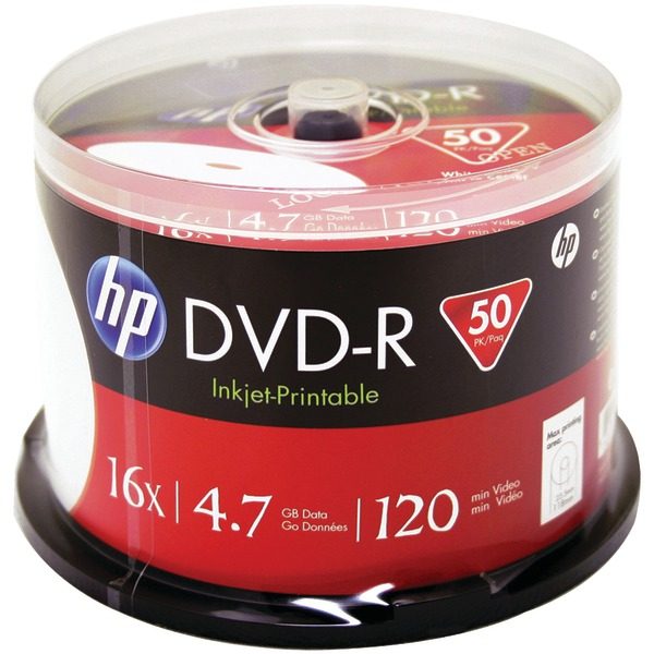 HP DM16WJH050CB 4.7GB Printable DVD-Rs