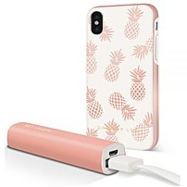 Dabney Lee IC7088PAG-8WH8 Case with Power Bank for iPhone X - Pineapple