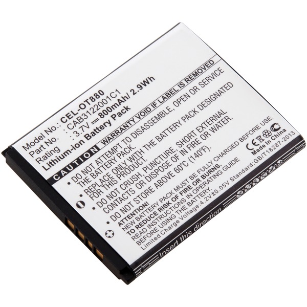 Dantona CEL-OT880 CEL-OT880 Replacement Battery Dantona CEL-OT880 CEL-OT880 Replacement Battery