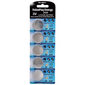 Dantona VAL-2430-5 ValuePaq Energy 2430 Lithium Coin Cell Batteries