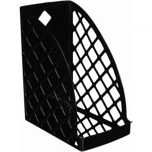 Deflecto 079916349046 Jumbo Magazine File Holder - Black