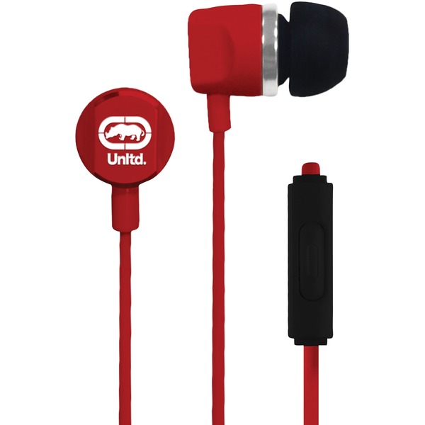 Ecko Unltd. EKU-RYC-RD Royce Earbuds with Microphone (Red) Ecko Unltd. EKU-RYC-RD Royce Earbuds with Microphone (Red)