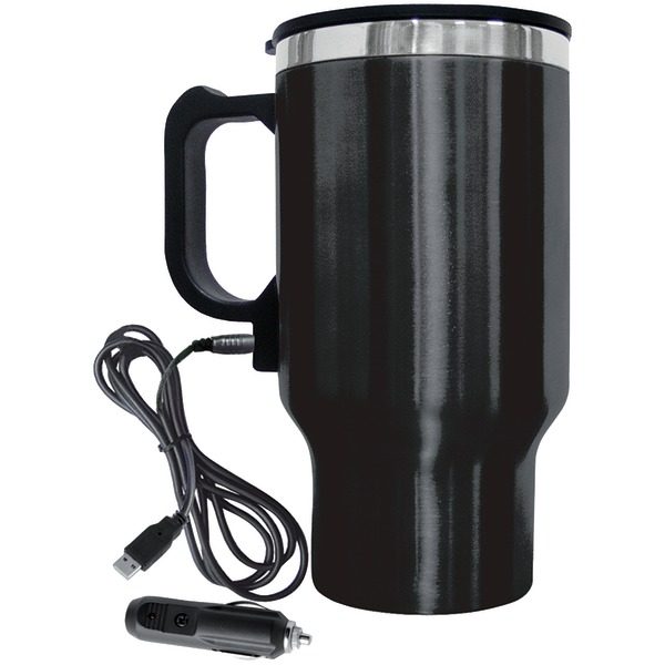 Brentwood Appliances CMB-16B GEOJUG 16-Ounce Stainless Steel 12-Volt Heated Travel Mug (Black)