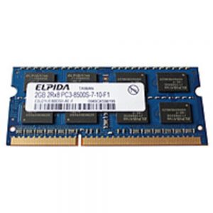 Elpida EBJ21UE8BDS0-AE-F 1.5 V Memory Module - 2 GB DDR3 - 1066 MHz - 204-Pin SO-DIMM - CL7 - Non-ECC