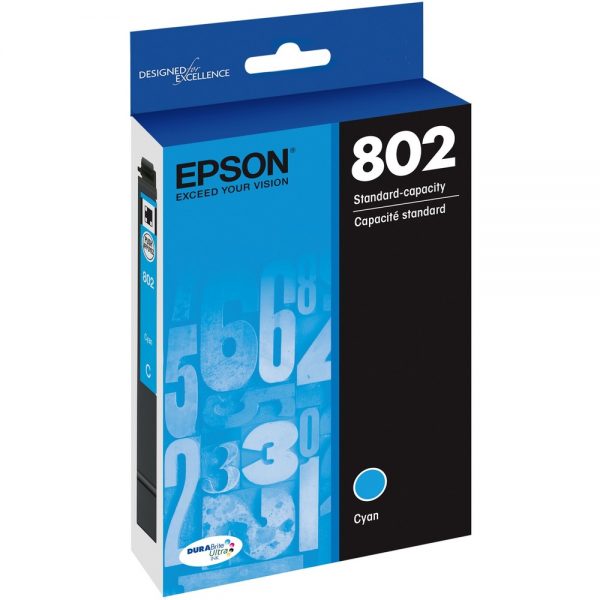 Epson DURABrite Ultra 802 Ink Cartridge - Cyan - Inkjet