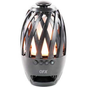 QFX BT-350 Flame-LED Water-Resistant Table-Top Speaker