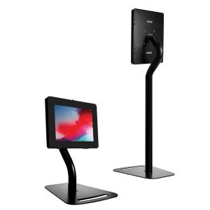 CTA Digital PAD-PARAFD Premium Height-Adjustable Floor-to-Desk Security Kiosk Stand for Tablets
