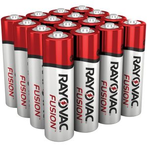 RAYOVAC 815-16LTFUSJ FUSION Long-Lasting Alkaline Batteries (AA
