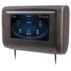 Power Acoustik H-94 9" LCD Universal Headrest with IR & FM Transmitters & 3 Interchangeable Skins (Monitor only)