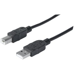 Manhattan 393829 A-Male to B-Male USB 2.0 Cable (10ft)