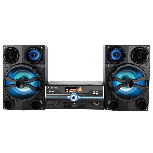 Supersonic IQ-9000BT Hi-Fi Multimedia Audio System with Bluetooth and Auxiliary/USB/Microphone Inputs