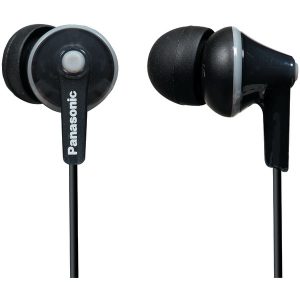 Panasonic RP-HJE125-K HJE125 ErgoFit In-Ear Earbuds (Black)