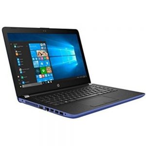 HP 14-bs153od 1KU71UA Notebook PC - Intel Celeron N3350 1.1 GHz Dual-Core Processor - 4 GB DDR3L SDRAM - 64 GB eMMC Hard Drive - 14-inch Display - Windows 10 Home 64-bit - Marine Blue