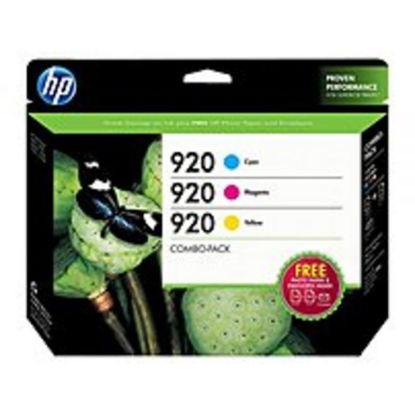 HP B3B30FN No 920 Inkjet Ink Cartridge for Officejet 6500 All-in-One Printer - 300 Pages - 3 Pack - Cyan