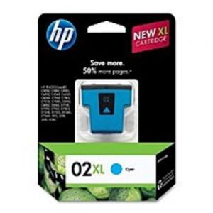 HP C8730WN 02XL Hi-Yield Ink Cartridge for Photosmart 3110 All-in-One - 600 Pages Yield - Cyan