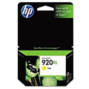 HP CD974AN140 No. 920XL Yellow Inkjet Print Cartridge for HP Officejet 6500 Printer Series - 700 Pages Yield