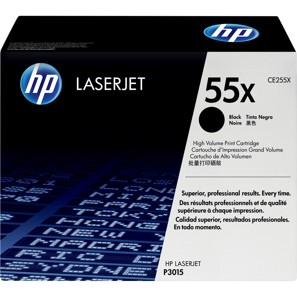 HP CE255XC High Yield Black Contract Original LaserJet Toner Cartridge - Laser - 12500 Pages - 1 Pack HP CE255XC High Yield Black Contract Original LaserJet Toner Cartridge - Laser - 12500 Pages - 1 Pack