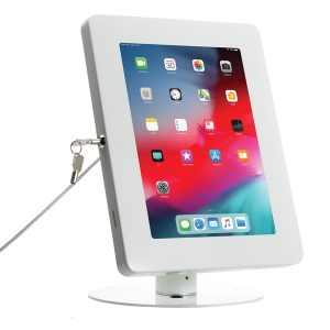 CTA Digital PAD-HSKSW Hyperflex Security Kiosk Stand for Tablets (White)