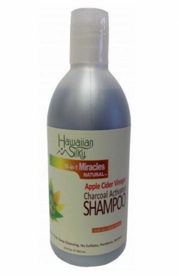 Hawaiian Silky 14-In-1 Miracles Charcoal Activated Shampoo 12oz