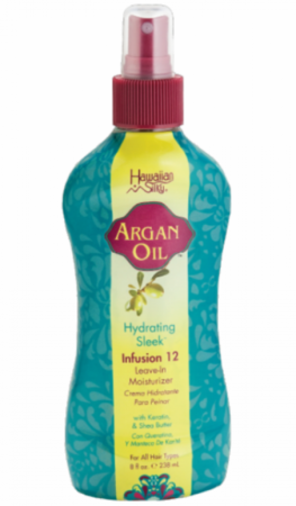 Hawaiian Silky Argan Oil Hydrating Sleek Infusion 12 Leave-In Moisturizer 8oz