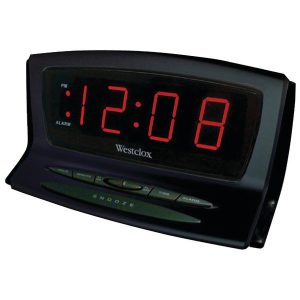 Westclox 70012BK Instant-Set LED Alarm Clock