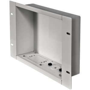 Peerless-AV IBA2-W In-Wall Recessed Cable Management and Power Storage Accessory Box without Power Outlet