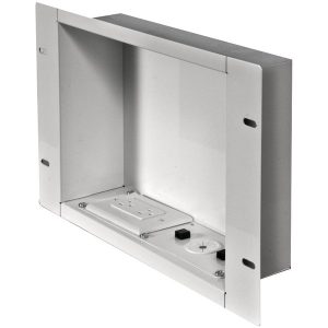 Peerless-AV IBA2AC-W In-Wall Metal Box with Knockout (With Power Outlet)