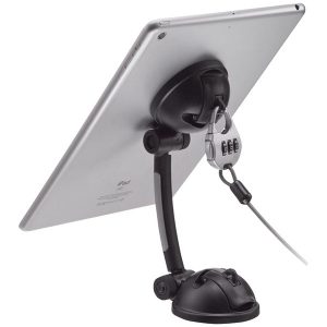 CTA Digital PAD-SMT Suction-Mount Stand with Theft-Deterrent Lock for Tablet/Smartphone