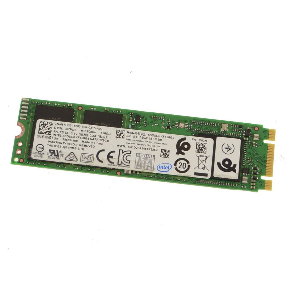 Intel 67PG2 128 GB M.2 Solid State Drive SATA III 80 mm Internal