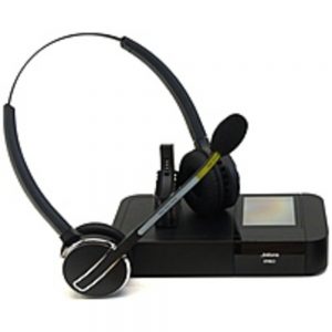 Jabra PRO 9450 Duo NCSA Headset - Stereo - Wireless - DECT - 450 ft - Over-the-head - Binaural - Semi-open - Noise Cancelling Microphone