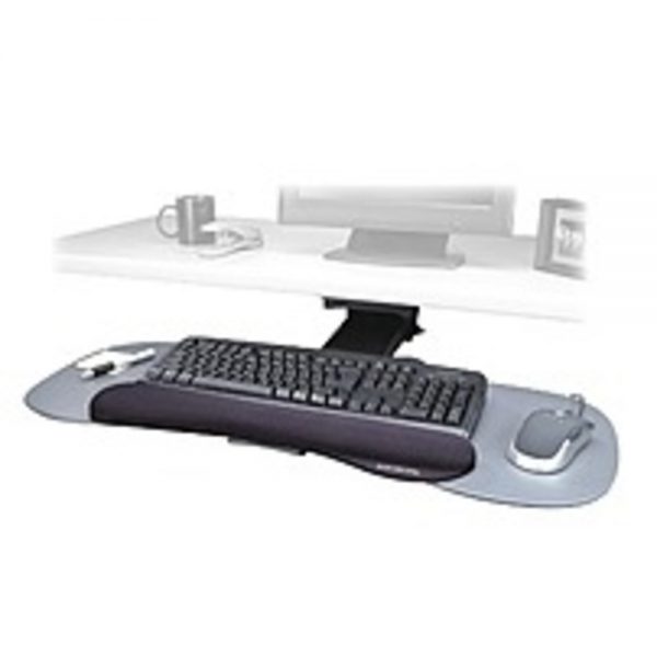 Kensington K60066US Expandable Keyboard Platform for Multiple Users with SmartFit System and Wrist Rest - Gray