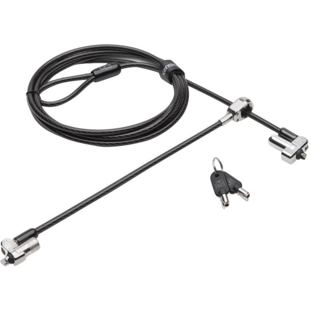 Kensington N17 Dual Headed Keyed Laptop Lock for Dell Devices - Black - Plastic Kensington N17 Dual Headed Keyed Laptop Lock for Dell Devices - Black - Plastic