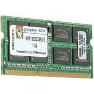 Kingston 2GB DDR3 SDRAM Memory Module - 2GB (1 x 2GB) - 13333MHz Non-ECC - DDR3 SDRAM - 204-pin SoDIMM
