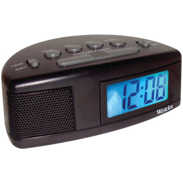 Westclox 47547 Super Loud LCD Alarm Clock with Blue Backlight Westclox 47547 Super Loud LCD Alarm Clock with Blue Backlight