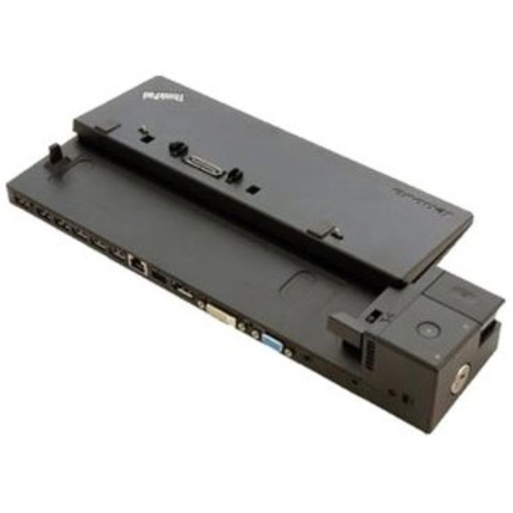 Lenovo Pro Dock Docking Station - for Notebook - Proprietary Interface - 6 x USB Ports - 3 x USB 2.0 - 3 x USB 3.0 - Network (RJ-45) - DVI - VGA - DisplayPort - Black - Microphone - Docking Lenovo Pro Dock Docking Station - for Notebook - Proprietary Interface - 6 x USB Ports - 3 x USB 2.0 - 3 x USB 3.0 - Network (RJ-45) - DVI - VGA - DisplayPort - Black - Microphone - Docking