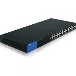 Linksys Business 28-Port Managed Gigabit PoE+ Switch with 2 SFP Combo Ports - 28 Ports - Manageable - 3 Layer Supported - Desktop