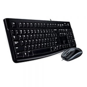 Logitech Desktop MK120 920-002565 Keyboard and Mouse Combo - USB - 1000 dpi - Black