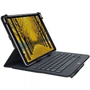 Logitech Universal Folio Keyboard/Cover Case (Folio) for 10.5 iPad 2 - Spill Resistant Shell