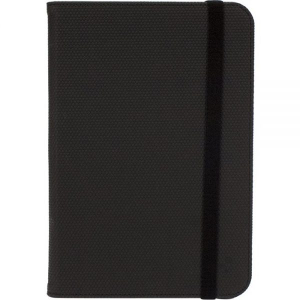 M-Edge Folio Plus Pro Keyboard/Cover Case (Folio) for 7 to 8 iPad mini - Black - Microfiber Leather - 7.8 Height x 5 Width