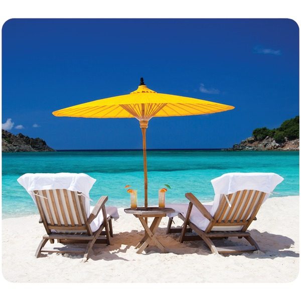 Fellowes 5916301 Recycled Mouse Pad (Caribbean Beach)