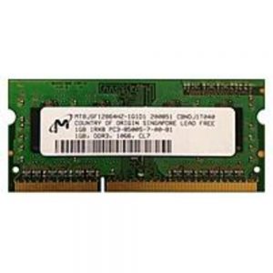 Micron MT8JSF12864HZ-1G1D1 1.5 V Memory Module - 1 GB DDR3 - PC3-8500 - CL7 - 204-Pin SODIMM - Non-ECC
