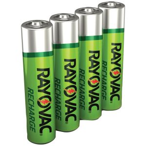 RAYOVAC LD724-4OPB Ready-to-Use NiMH Rechargeable Batteries (AAA; 600mAh; 4 pk)