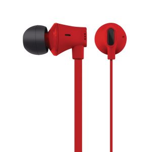 AT&T EBM03-RED JIVE Noise Isolating Earbuds with In-line Microphone (Red)