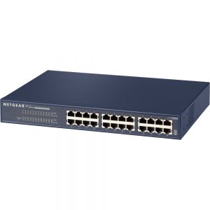 Netgear ProSafe 24-Port 10/100 Mbps Fast Ethernet Switch (JFS524) - 2 Layer Supported - Rack-mountable